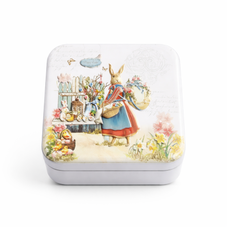 La cutie - Cutie Metalică Cadou Paște cu Dulciuri Asortate