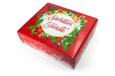 Cutie cadou cu bomboane Bucuria BOX - Sarbatori fericite! 1.7 Kg [1]