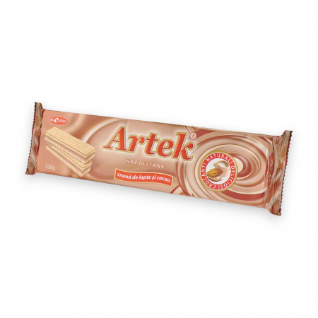 Napolitane - Napolitante Artec (cremă de lapte și cacao) 320 gr