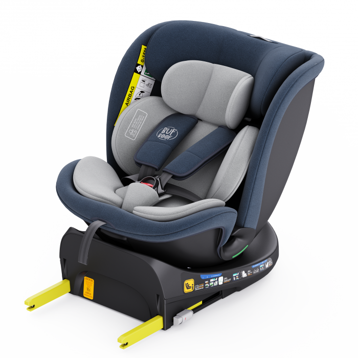 BUF BOOF B-Joy DELUXE iSize Autósülés, 360 °-os, 0-36 kg-os forgatással, 40-150 cm, Blue [11]