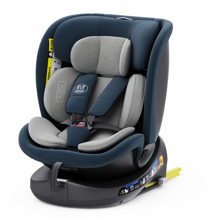 BUF BOOF B-Joy DELUXE iSize Autósülés, 360 °-os, 0-36 kg-os forgatással, 40-150 cm, Blue [10]