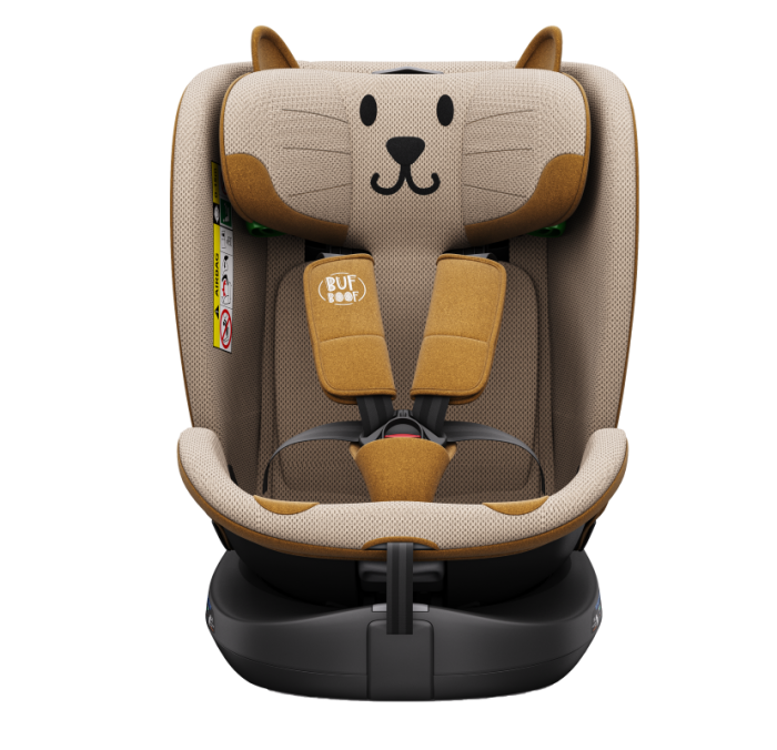 BUF BOOF B-Joy DELUXE iSize Autósülés, 360 °-os, 0-36 kg-os forgatással, 40-150 cm, OrangeCAT [11]