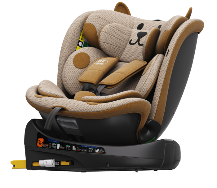 BUF BOOF B-Joy DELUXE iSize Autósülés, 360 °-os, 0-36 kg-os forgatással, 40-150 cm, OrangeCAT [5]