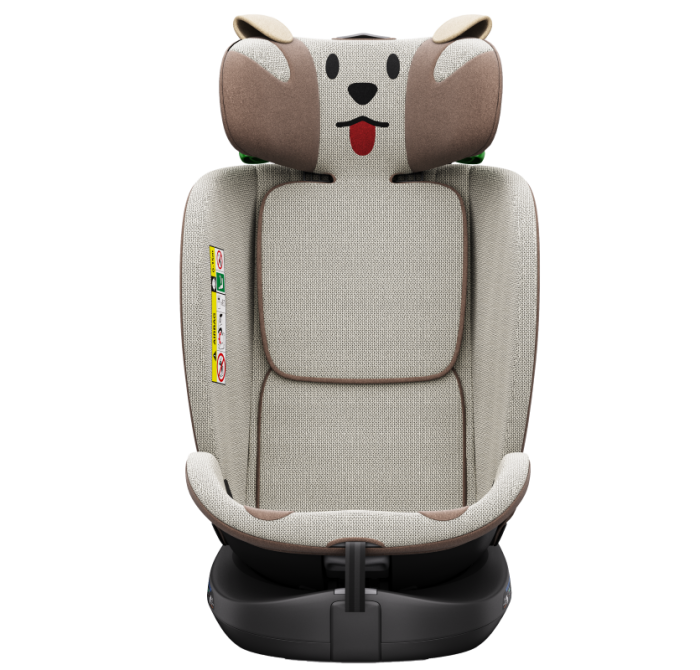 BUF BOOF B-Joy DELUXE iSize Autósülés, 360 °-os, 0-36 kg-os forgatással, 40-150 cm, BrownDOG [7]