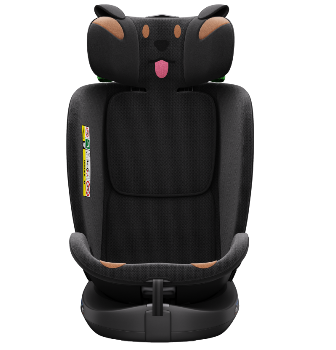 BUF BOOF B-Joy DELUXE iSize Autósülés, 360 °-os, 0-36 kg-os forgatással, 40-150 cm, BlackDOG [16]