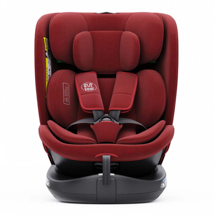 BUF BOOF B-Joy DELUXE iSize Autósülés, 360 °-os, 0-36 kg-os forgatással, 40-150 cm, Red [6]