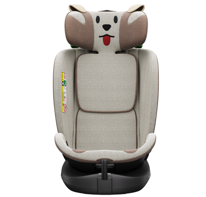 BUF BOOF B-Joy DELUXE iSize Autósülés, 360 °-os, 0-36 kg-os forgatással, 40-150 cm, BrownDOG [15]