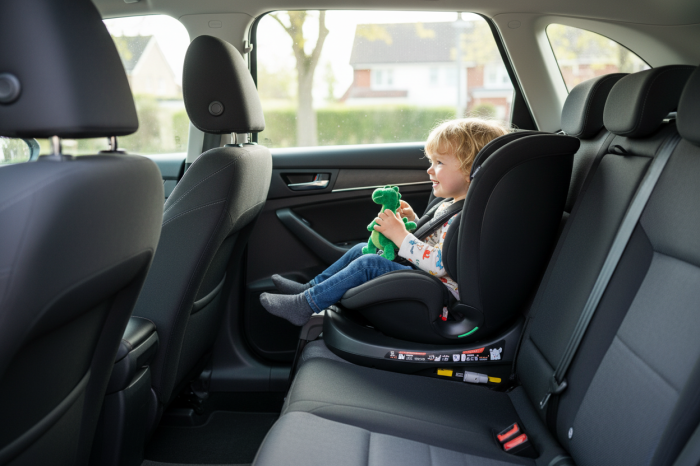 BUF BOOF® N-Fix iSize autós gyerekülés, ISOFIX, 360° forgatható, támasztóláb, 165° dönthető alvópozíció, 40–150 cm [4]