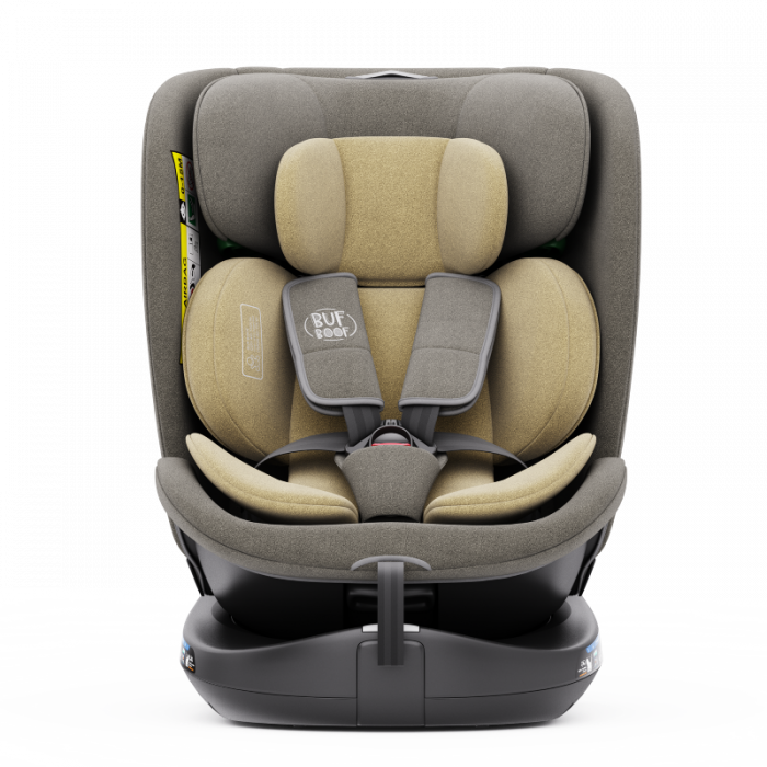 BUF BOOF B-Joy DELUXE iSize Autósülés, 360 °-os, 0-36 kg-os forgatással, 40-150 cm, LightBrown [9]