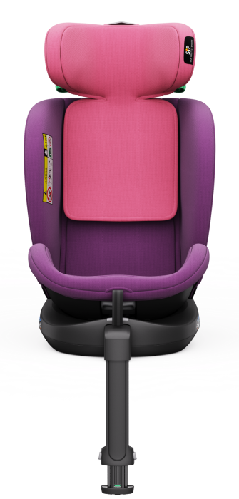 BUF BOOF® N-Fix iSize autós gyerekülés, ISOFIX, 360° forgatható, támasztóláb, 165° dönthető alvópozíció, 40–150 cm Pink [13]