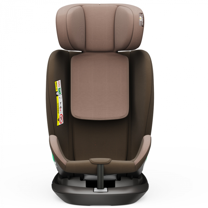 BUF BOOF Platinum DELUXE iSize Autósülés, 360 °-os, 0-36 kg-os forgatással, Top Tether 40-150 cm, Coffee [12]