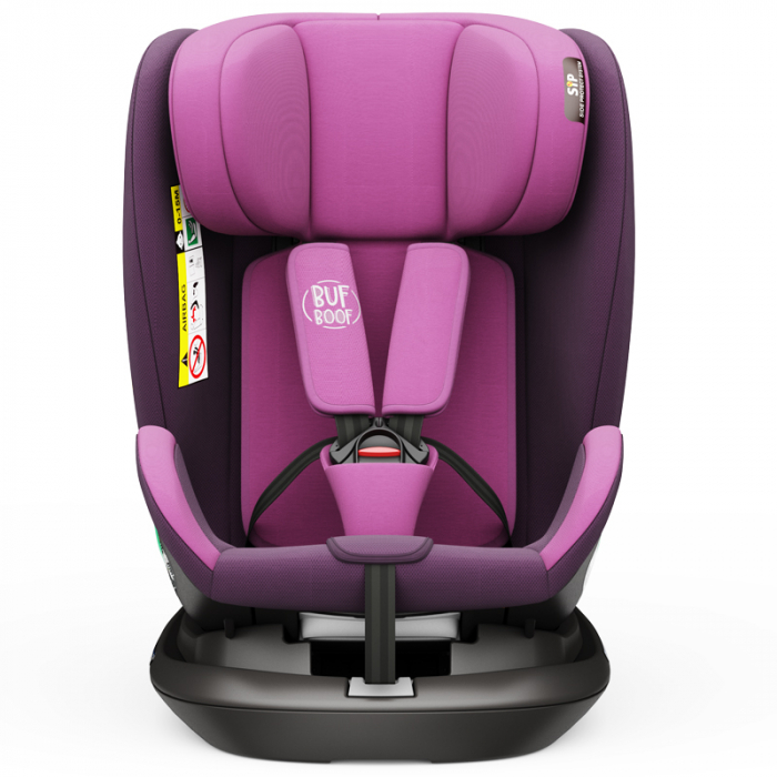 BUF BOOF Platinum DELUXE iSize Autósülés, 360 °-os, 0-36 kg-os forgatással, Top Tether 40-150 cm, Purple [10]