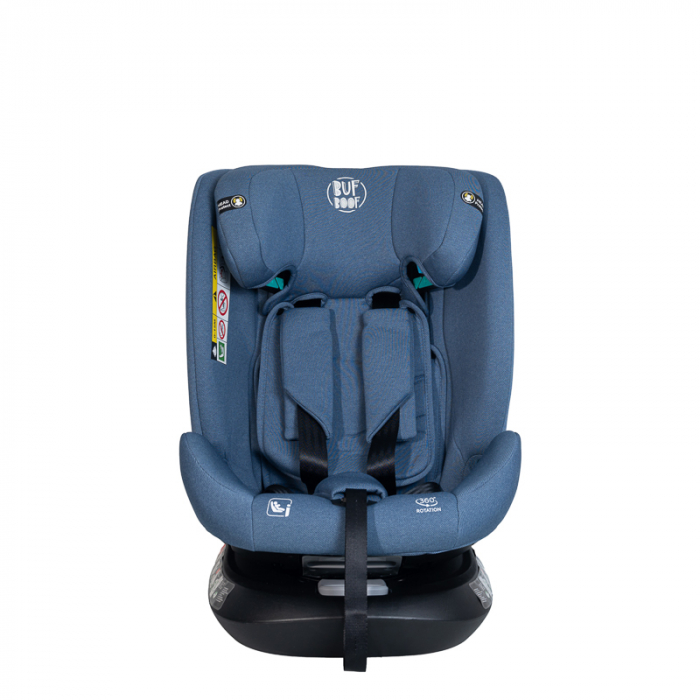 BUF BOOF Saphir Deluxe iSize Autósülés, 360 °-os, 0-36 kg-os forgatással, 40-150 cm, Blue [8]