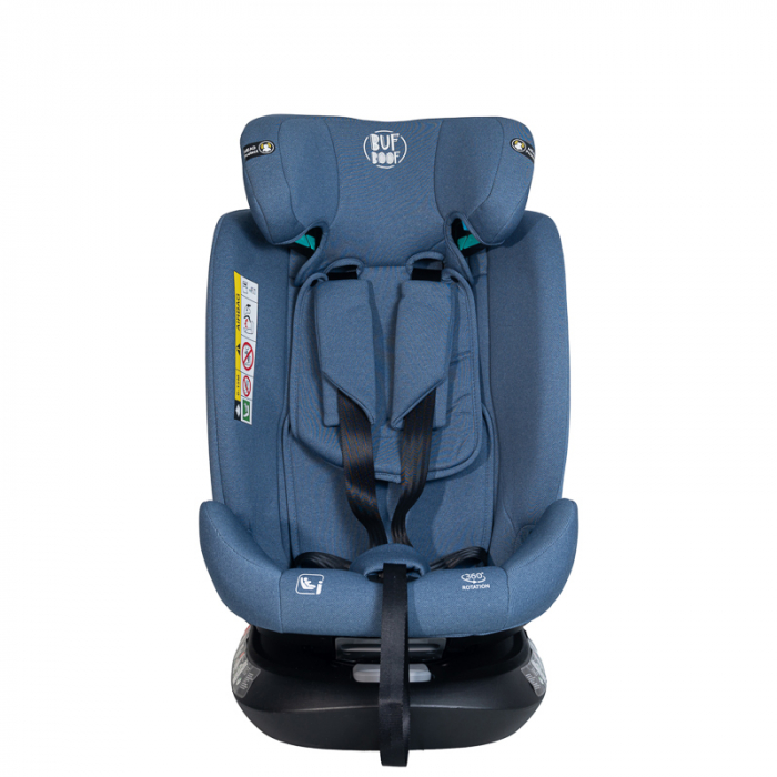 BUF BOOF Saphir Deluxe iSize Autósülés, 360 °-os, 0-36 kg-os forgatással, 40-150 cm, Blue [9]