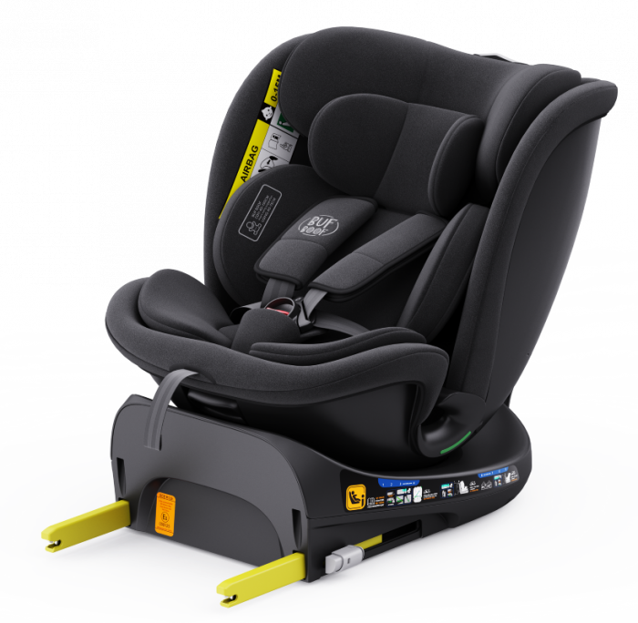 BUF BOOF B-Joy DELUXE iSize Autósülés, 360 °-os, 0-36 kg-os forgatással, 40-150 cm, Black [11]