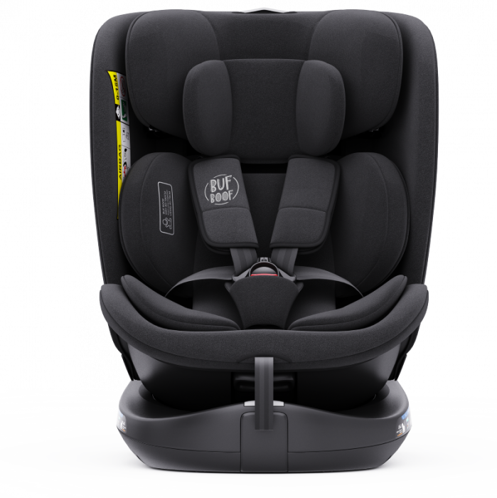 BUF BOOF B-Joy DELUXE iSize Autósülés, 360 °-os, 0-36 kg-os forgatással, 40-150 cm, Black [7]