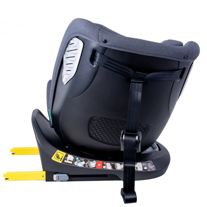 BUF BOOF Saphir Deluxe iSize Autósülés, 360 °-os, 0-36 kg-os forgatással, 40-150 cm, Grey [5]