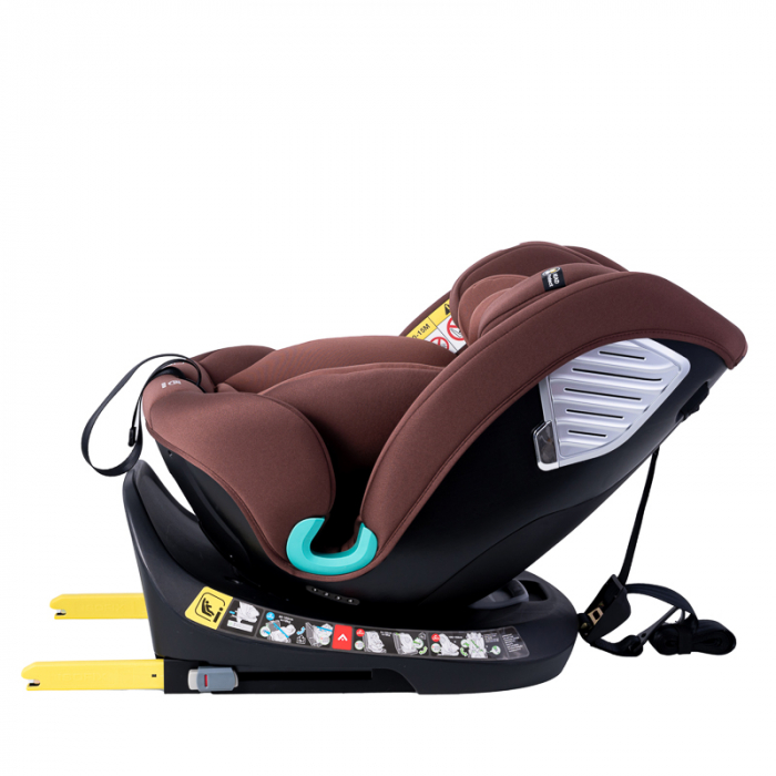 BUF BOOF Saphir Deluxe iSize Autósülés, 360 °-os, 0-36 kg-os forgatással, 40-150 cm, Black [6]