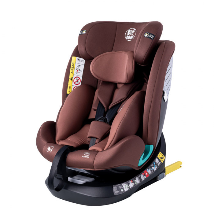 BUF BOOF Saphir Deluxe iSize Autósülés, 360 °-os, 0-36 kg-os forgatással, 40-150 cm, Black [4]