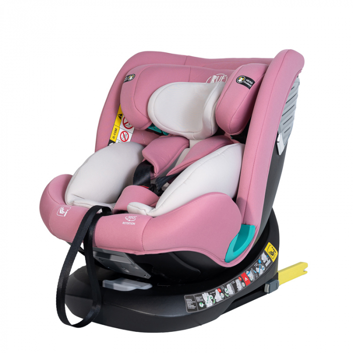 BUF BOOF Saphir Deluxe iSize Autósülés, 360 °-os, 0-36 kg-os forgatással, 40-150 cm, Purple [5]