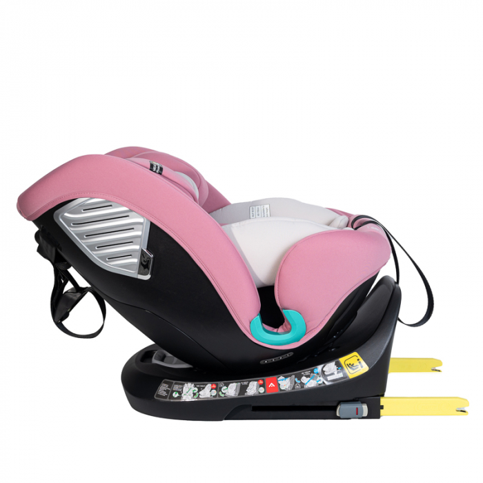 BUF BOOF Saphir Deluxe iSize Autósülés, 360 °-os, 0-36 kg-os forgatással, 40-150 cm, Purple [7]