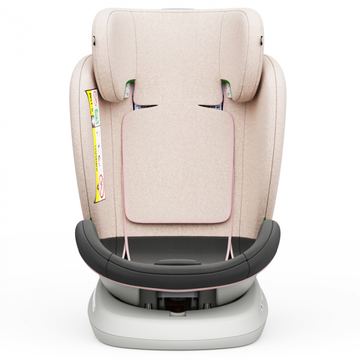 BUF BOOF TWT Plus iSize Autósülés, 360 °-os, 0-36 kg-os forgatással, 40-150 cm, LightPink [8]