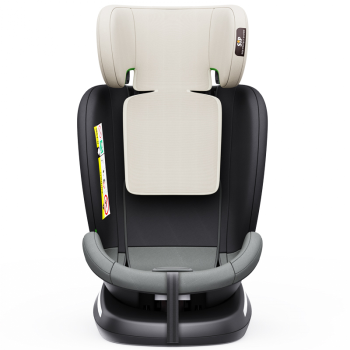 BUF BOOF TWT Plus iSize Autósülés, 360 °-os, 0-36 kg-os forgatással, 40-150 cm, MandaraGrey [12]