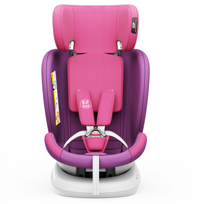 BUF BOOF TWT Plus iSize Autósülés, 360 °-os, 0-36 kg-os forgatással, 40-150 cm, UnicornPink [12]