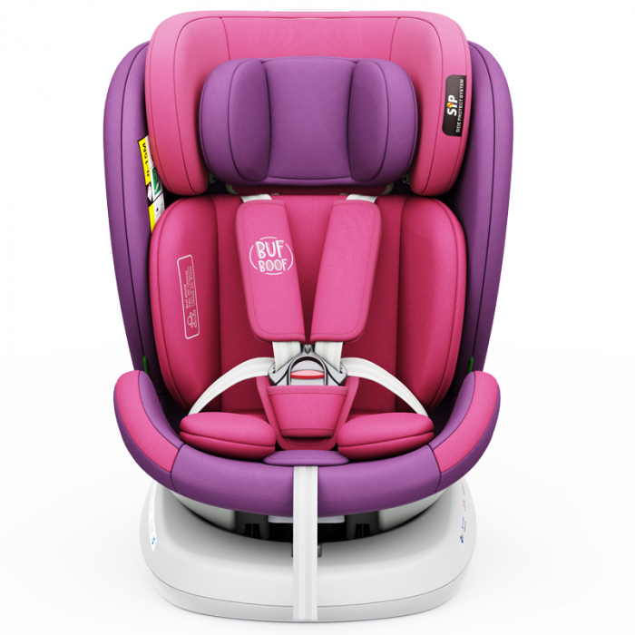 BUF BOOF TWT Plus iSize Autósülés, 360 °-os, 0-36 kg-os forgatással, 40-150 cm, UnicornPink [9]