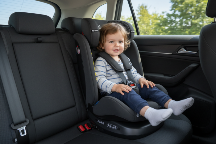 BUF BOOF® TWT Plus DELUXE i-Size R129 360°-ban forgatható autós gyerekülés, ISOFIX, 40–150 cm (0–36 kg) BlackJeans [4]