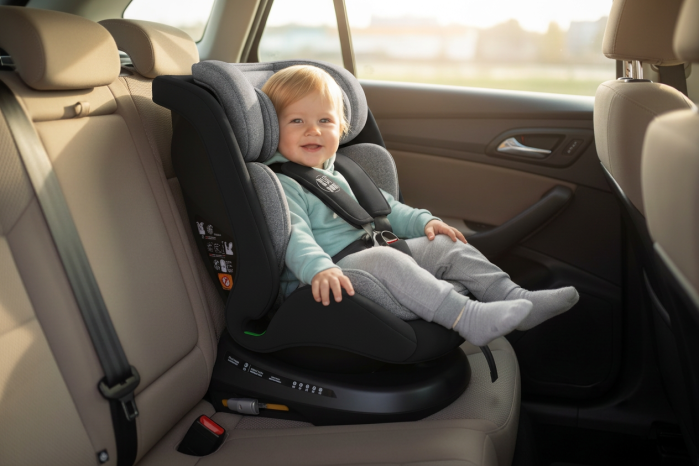 BUF BOOF® TWT Plus DELUXE i-Size R129 360°-ban forgatható autós gyerekülés, ISOFIX, 40–150 cm (0–36 kg) Black [3]