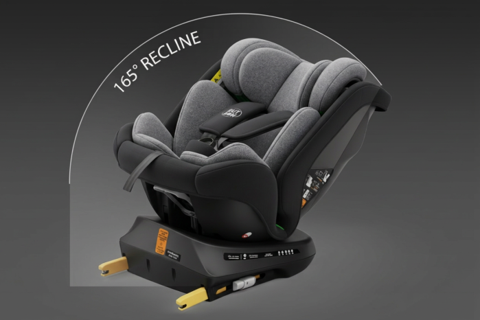 BUF BOOF® TWT Plus DELUXE i-Size R129 360°-ban forgatható autós gyerekülés, ISOFIX, 40–150 cm (0–36 kg) Black [4]
