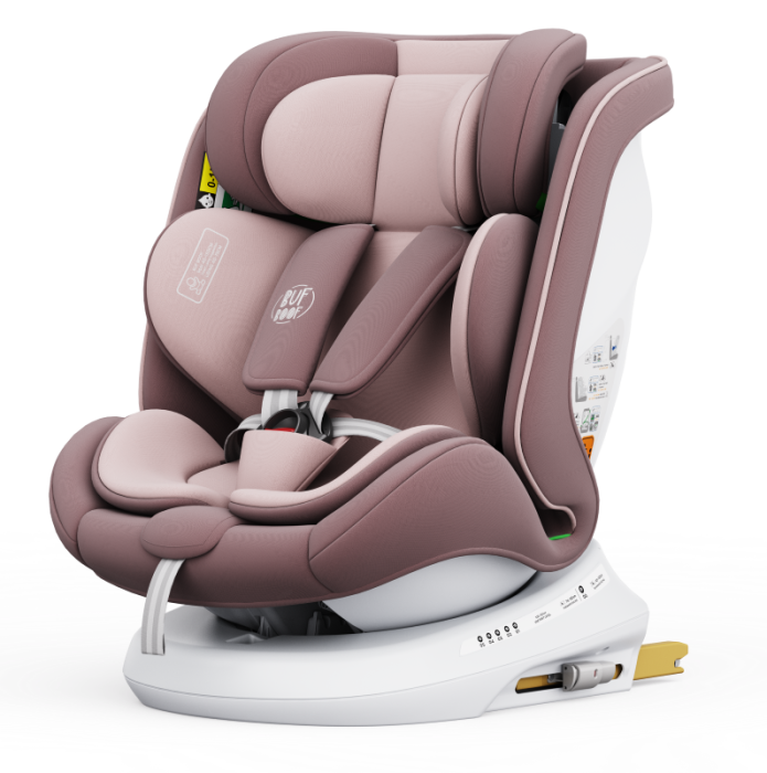 BUF BOOF TWT Plus iSize Autósülés, 360 °-os, 0-36 kg-os forgatással, 40-150 cm, LightPurple [12]