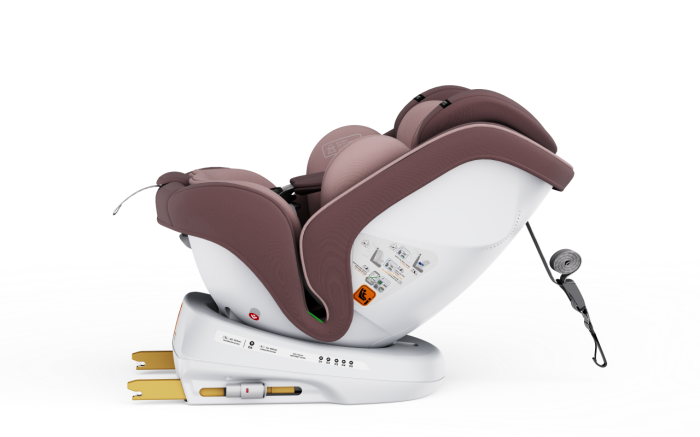 BUF BOOF TWT Plus iSize Autósülés, 360 °-os, 0-36 kg-os forgatással, 40-150 cm, LightPurple [11]