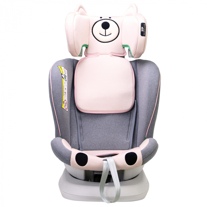 BUF BOOF TWT Plus iSize Autósülés, 360 °-os, 0-36 kg-os forgatással, 40-150 cm, UrsPink [10]
