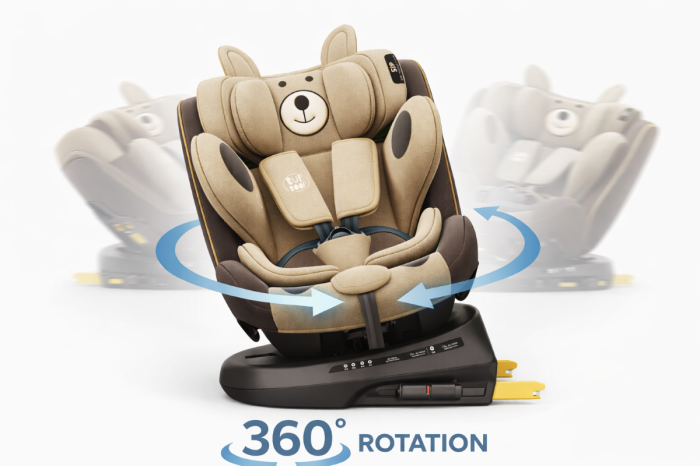 BUF BOOF TWT Plus iSize Autósülés, 360 °-os, 0-36 kg-os forgatással, 40-150 cm, UrsCoffee [6]