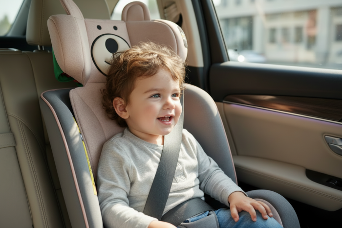 BUF BOOF TWT Plus iSize Autósülés, 360 °-os, 0-36 kg-os forgatással, 40-150 cm, UrsPink [5]