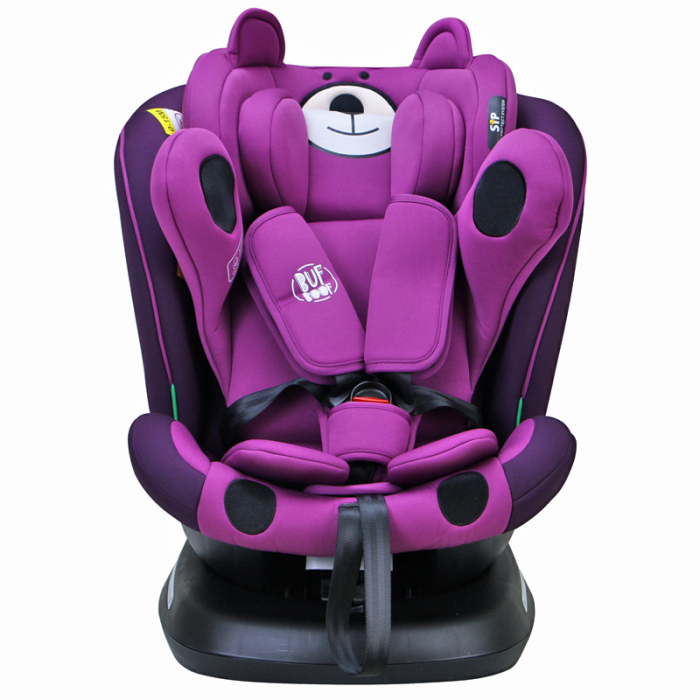 BUF BOOF TWT Plus iSize Autósülés, 360 °-os, 0-36 kg-os forgatással, 40-150 cm, UrsPurple [6]