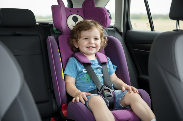 BUF BOOF TWT Plus iSize Autósülés, 360 °-os, 0-36 kg-os forgatással, 40-150 cm, UrsPurple [5]