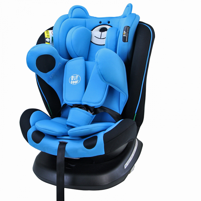 BUF BOOF TWT Plus iSize Autósülés, 360 °-os, 0-36 kg-os forgatással, 40-150 cm, UrsBlue [1]