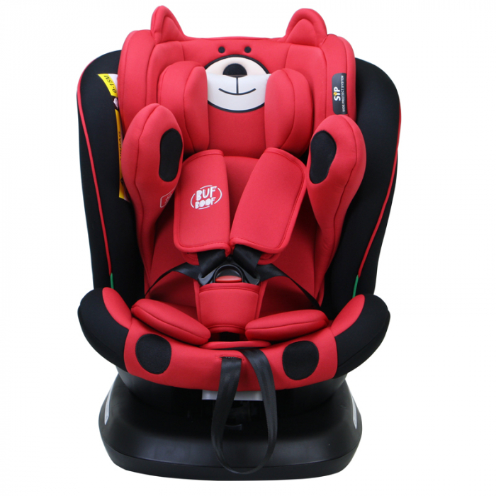 BUF BOOF TWT Plus iSize Autósülés, 360 °-os, 0-36 kg-os forgatással, 40-150 cm, UrsRed [11]