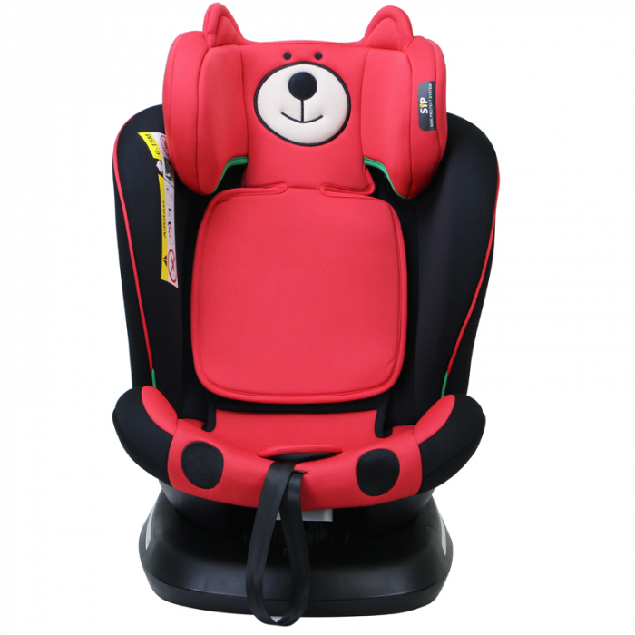 BUF BOOF TWT Plus iSize Autósülés, 360 °-os, 0-36 kg-os forgatással, 40-150 cm, UrsRed [9]