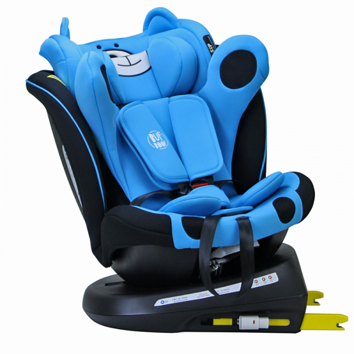 BUF BOOF TWT Plus iSize Autósülés, 360 °-os, 0-36 kg-os forgatással, 40-150 cm, UrsBlue [2]
