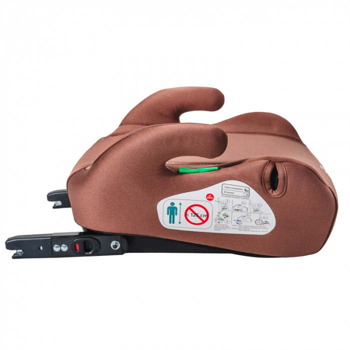 Hero BUF BOOF Isofix autós ülésmagasító R129 ISize 125-150 22-36 kg, Brown [3]