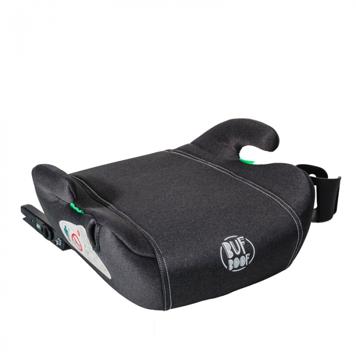 Hero BUF BOOF Isofix autós ülésmagasító R129 ISize 125-150 22-36 kg, DarkGrey [1]