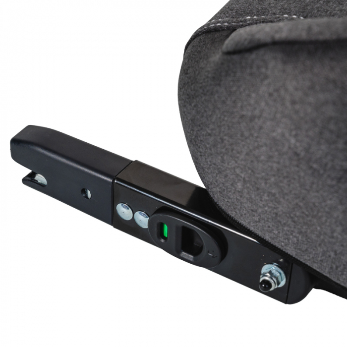 Hero BUF BOOF Isofix autós ülésmagasító R129 ISize 125-150 22-36 kg, DarkGrey [5]