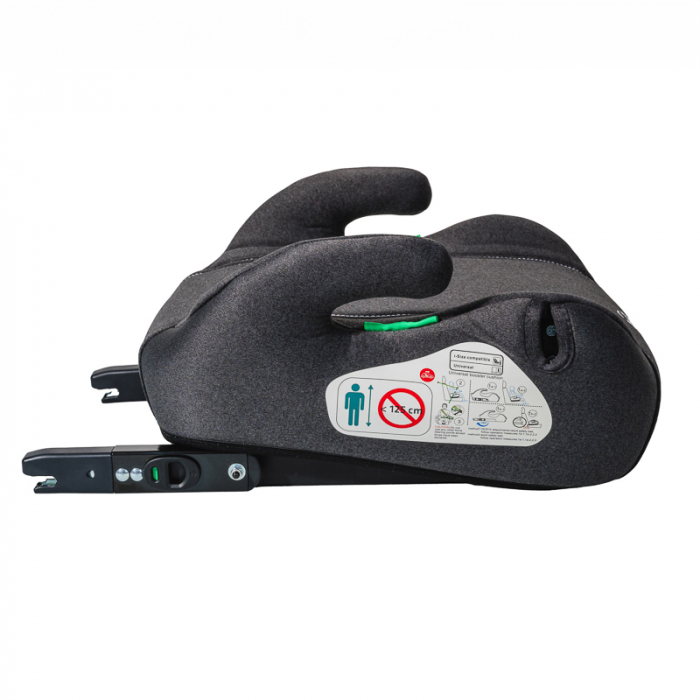 Hero BUF BOOF Isofix autós ülésmagasító R129 ISize 125-150 22-36 kg, DarkGrey [3]