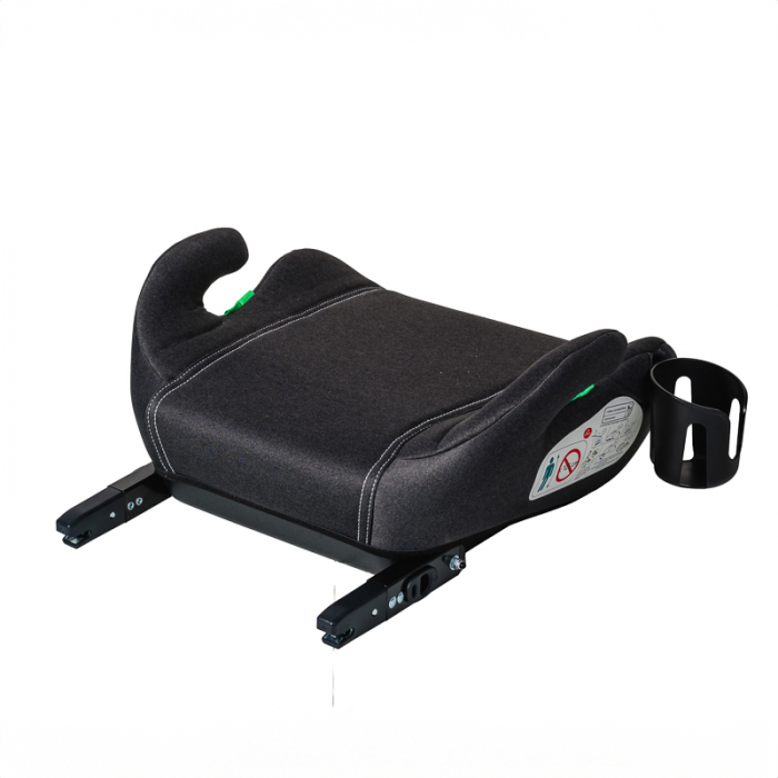 Hero BUF BOOF Isofix autós ülésmagasító R129 ISize 125-150 22-36 kg, DarkGrey [4]