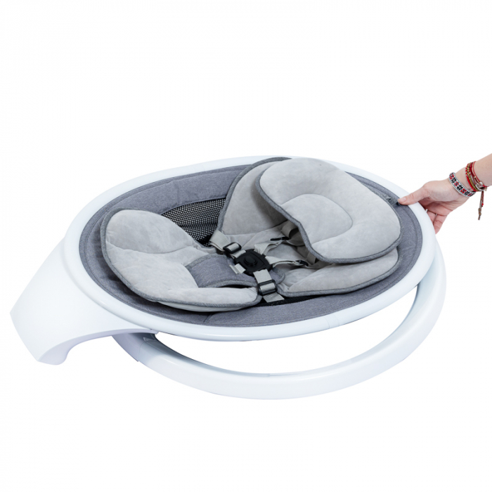 W5 hordozható intelligens elektromos bölcső, multifunkcionális, Bluetooth kapcsolat, 5 mozgásmodul, távirányító, EasyTouch funkció, szürke színű [10]