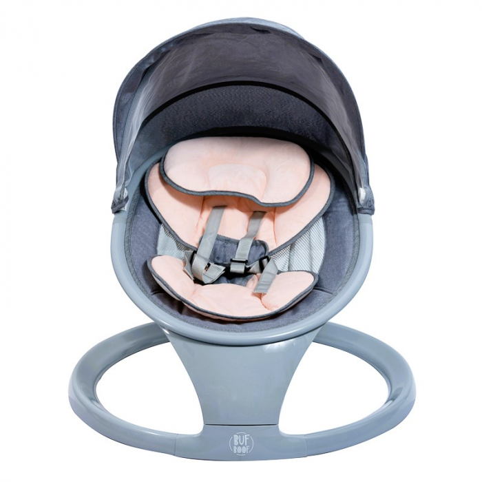 W5 hordozható intelligens elektromos bölcső, multifunkcionális, Bluetooth kapcsolat, 5 mozgásmodul, távirányító, EasyTouch funkció, rózsaszín színű [7]